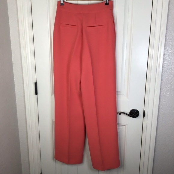 Ted Baker Sayakat Tailored Wide Leg Trouser in Coral Ted Baker Size 1. - Picture 5 of 10